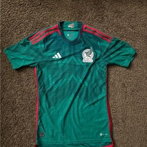 adidas Mexico Green & Red Men's Soccer Jersey